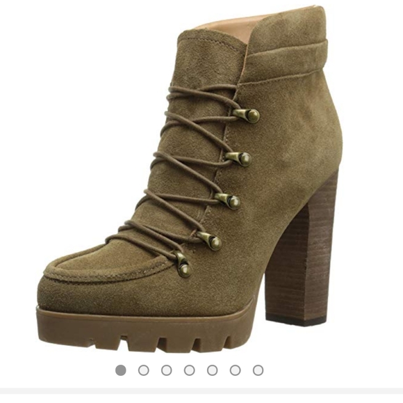 NEW Report Signature Poe suede lace up tan booties - Picture 7 of 7